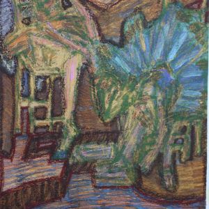 Sofia Ines Musumano Avant Premiere acrilico e pastelli su tela cm38x54 marzo 2019