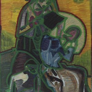 Sofia Ines Musumano Cielo e terra acrilico e pastelli su tela cm 40x55 ottobre 2018