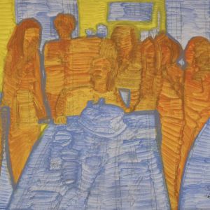 Sofia Ines Musumano Compleanno acrilico su tela cm57x42 dicembre 2017