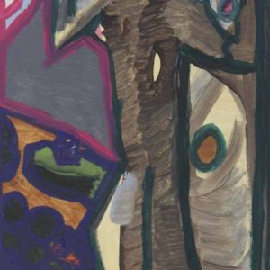 Sofia Ines Musumano Danza a tre acrilico su tela cm24x54 settembre 2018