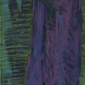 Sofia Ines Musumano Donna triste acrilico e pastelli su tela cm25x55 settembre 2018