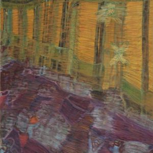 Sofia Ines Musumano Gran ballo acrilico e penne su tela cm42x55 aprile 2018