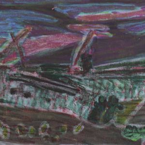 Sofia Ines Musumano Grido cm56x26 acrilico su tela aprile 2018