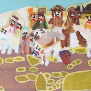 Sofia Ines Musumano I piccoli corsari acrilico su tela cm55x38 maggio 2018