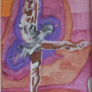 Sofia Ines Musumano In sogno acrilico su tela cm45x55 gennaio 2018