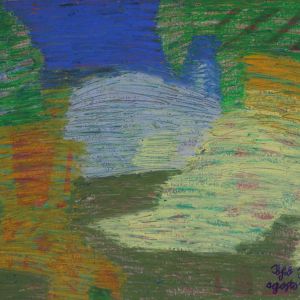 Sofia Ines Musumano Riposo acrilici pastelli ad olio penne cm57x42 agosto 2020