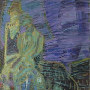 Sofia Ines Musumano Scena della Pampa acrilico e pastelli su tela cm40x55 settembre 2018