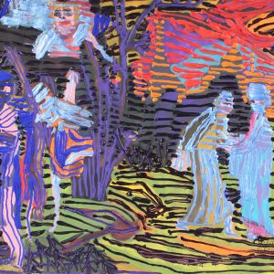 Sofia Ines Musumano Scena sacra Acrilici Siringhe cm49x6 Febbraio2020