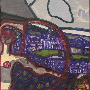 Sofia Ines Musumano Sguardo sulla valle acrilico su tela cm42x57 dicembre 2018