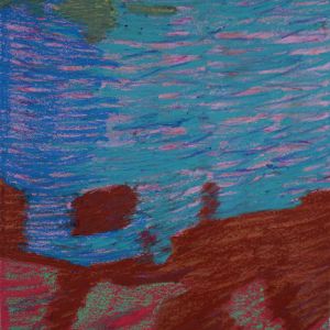 Sofia Ines musumano Montagne e neve crilici pastelli ad olio pennarelli cm57x42 luglio 2020