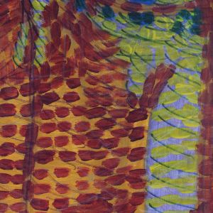 Sofia Inés-Musumano Alchimia Acrilico e pennarelli su tela cm24x56 Aprile 2019