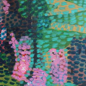 Sofia Inés Musmano Ninfe Acrilici penne e matite su tela cm55x40 Giugno 2019