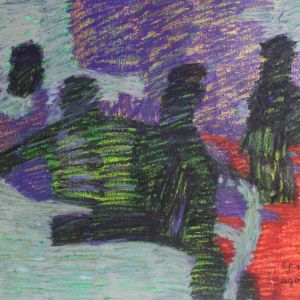 Sofia Inés Musumano Sogno damore Acrilici e pastelli ad olio su tela cm55x41 Agosto 2019