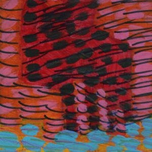 Sofia Inés  Musumano Amici Acrilici e pennarelli su tela cm17x51 Aprile 2019